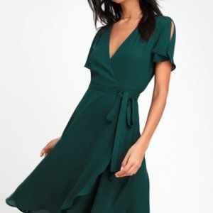 Lulu's Rise to the Occasion Wrap Dress